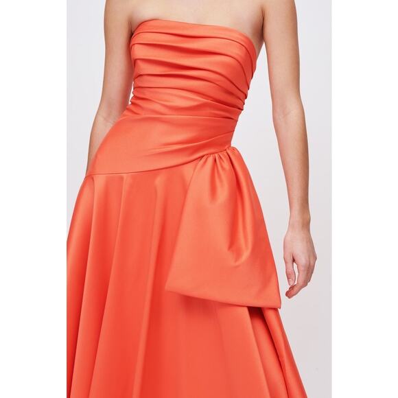 Badgley Mischka The Perfect Ruched Strapless Dress US8 - Picture 3 of 9